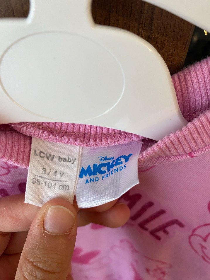 Pembe Uzun Kollu Kız Çocuk Elbise - Görsel 4