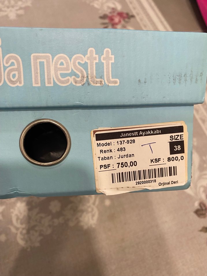 Bej Kadın Topuklu Sandalet, Tokalı hakiki deri - Görsel 2