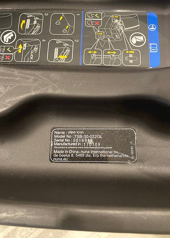 NUNA Siyah Isofixli Bebek Oto Koltuğu - Görsel 13