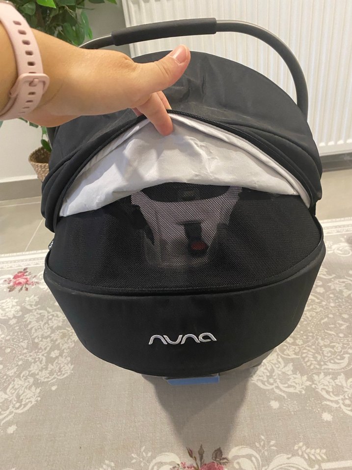NUNA Siyah Isofixli Bebek Oto Koltuğu - Görsel 5