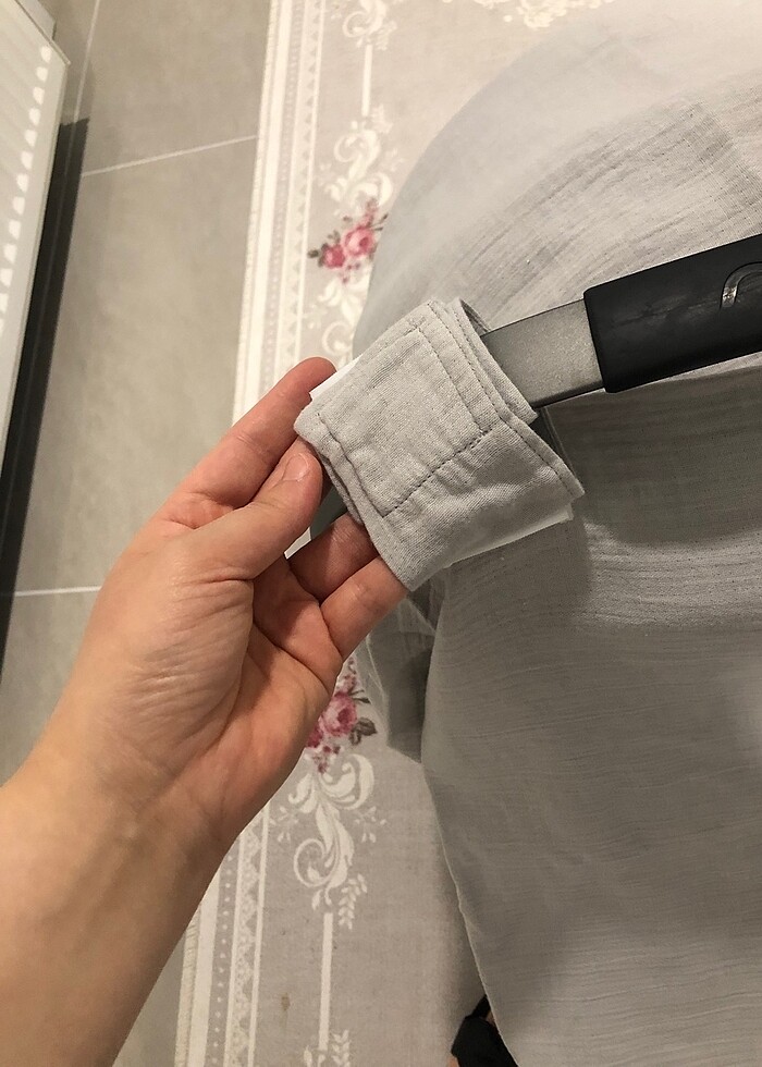 Babyjem puset örtüsü gri - Görsel 4