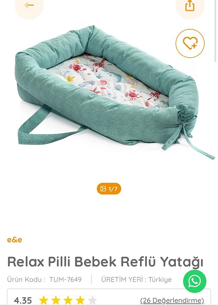 Bebek reflü yatağı - Görsel 2