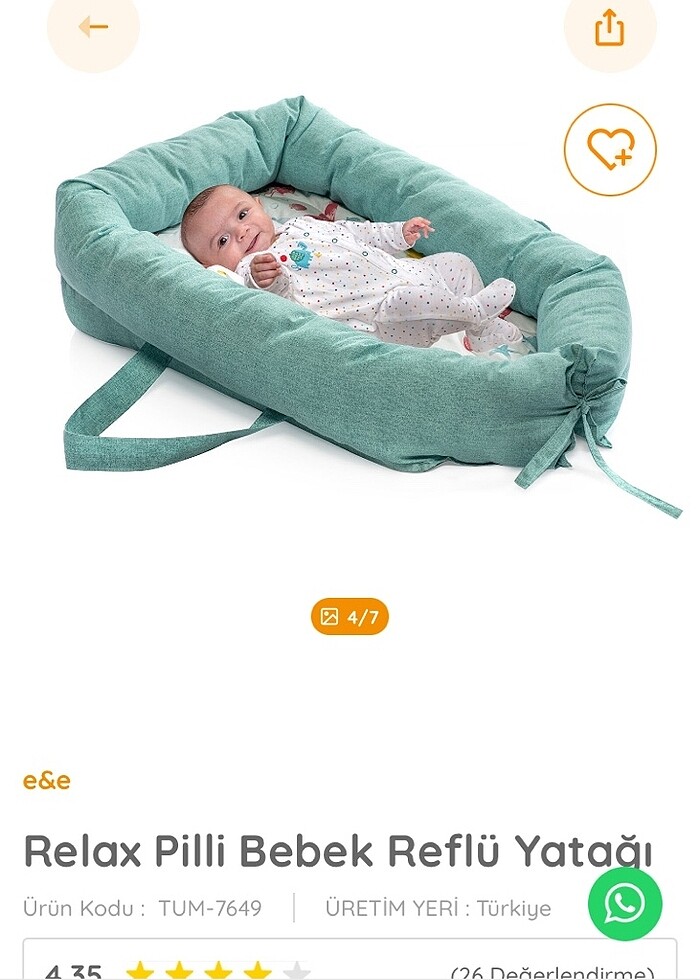 Bebek reflü yatağı - Görsel 4