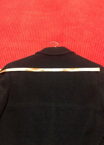 Gri uzun kaşe palto - Görsel 15