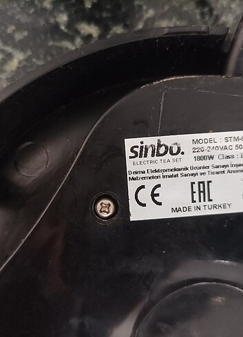  Beden Sinbo elektrikli Çay Makinesi 