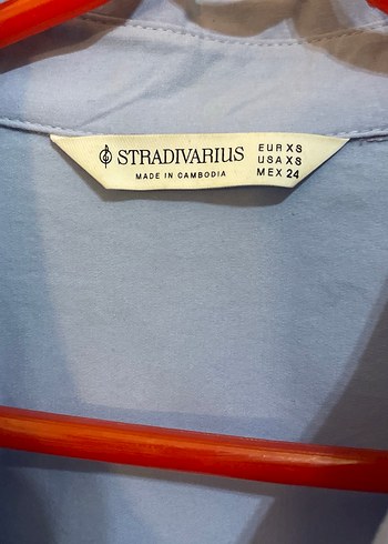 Basic Dar Kesim Mavi Gömlek - Görsel 4