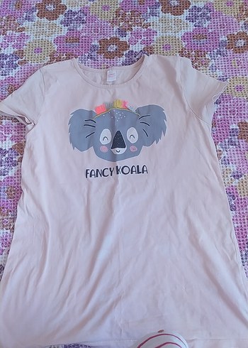 Kız Çocuk Payetli Gri Tişört