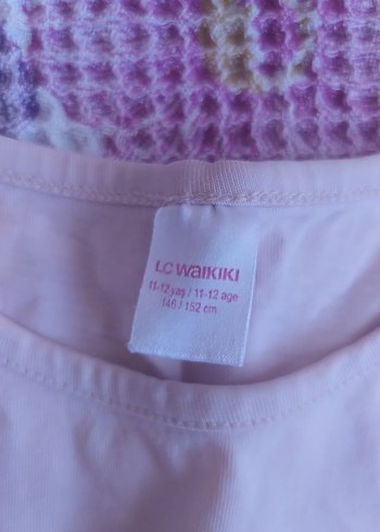 LC Waikiki Kız Çocuk Payetli Gri Tişört