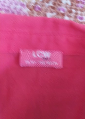 LC Waikiki Kız Çocuk Pembe Keten Kısa Kollu Gömlek