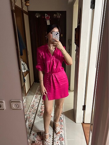 Zara Pembe elbise