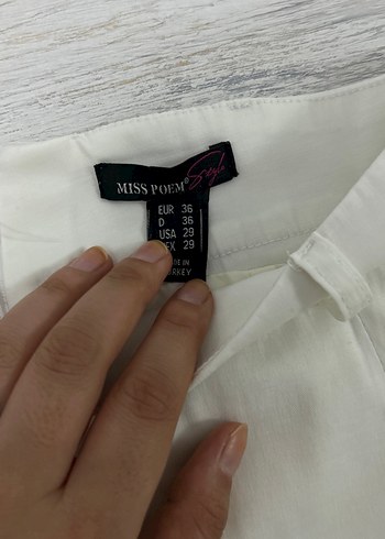 Beyaz Mini  Etek - Görsel 2