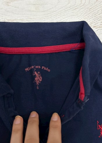 Lacivert Pamuklu Düğmeli Erkek Polo Tişört - Görsel 2