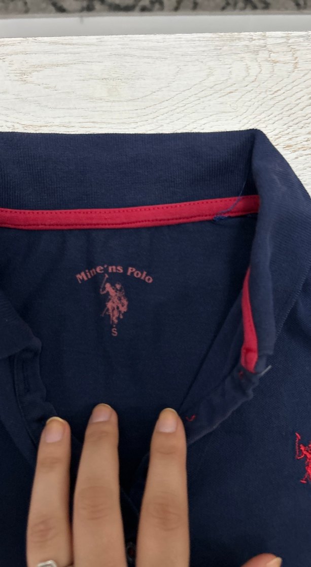 Lacivert Pamuklu Düğmeli Erkek Polo Tişört - Görsel 2