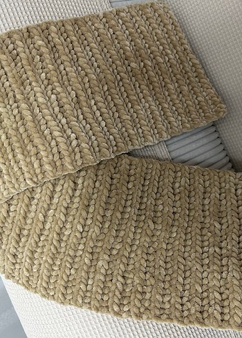 Bej Örgü Kadın Şal - Görsel 4