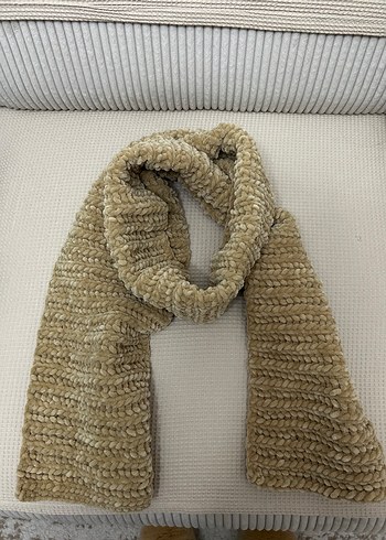 Bej Örgü Kadın Şal - Görsel 2