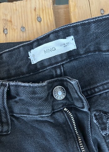 40 Beden siyah Renk Mango straight jean