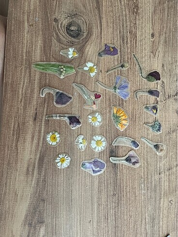  Beden Çiçek temalı sticker seti