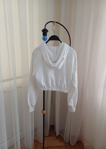 BERSHKA CROP SWEAT ÜST - Görsel 4