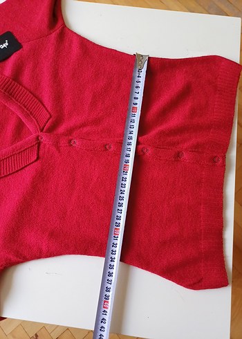 Kırmızı Bluz - Hırka - Görsel 3