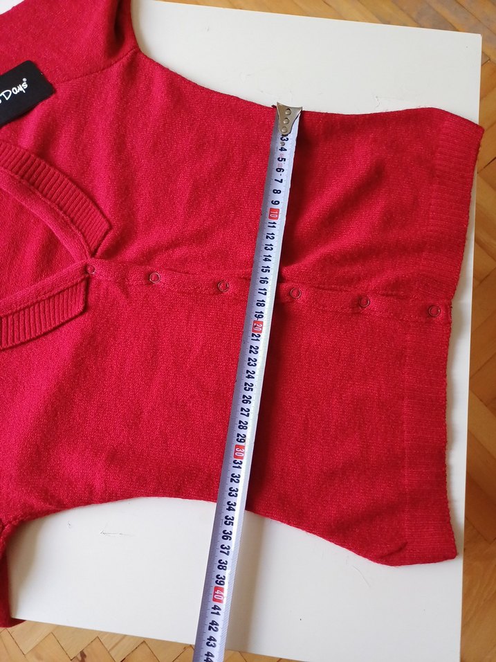 Kırmızı Bluz - Hırka - Görsel 3