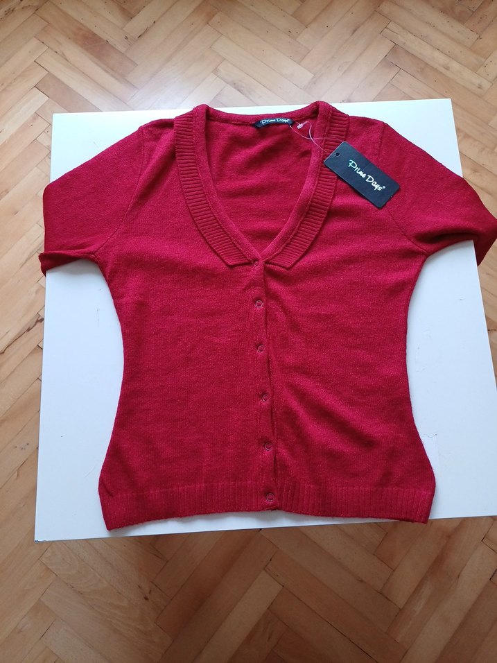 Kırmızı Bluz - Hırka - Görsel 2