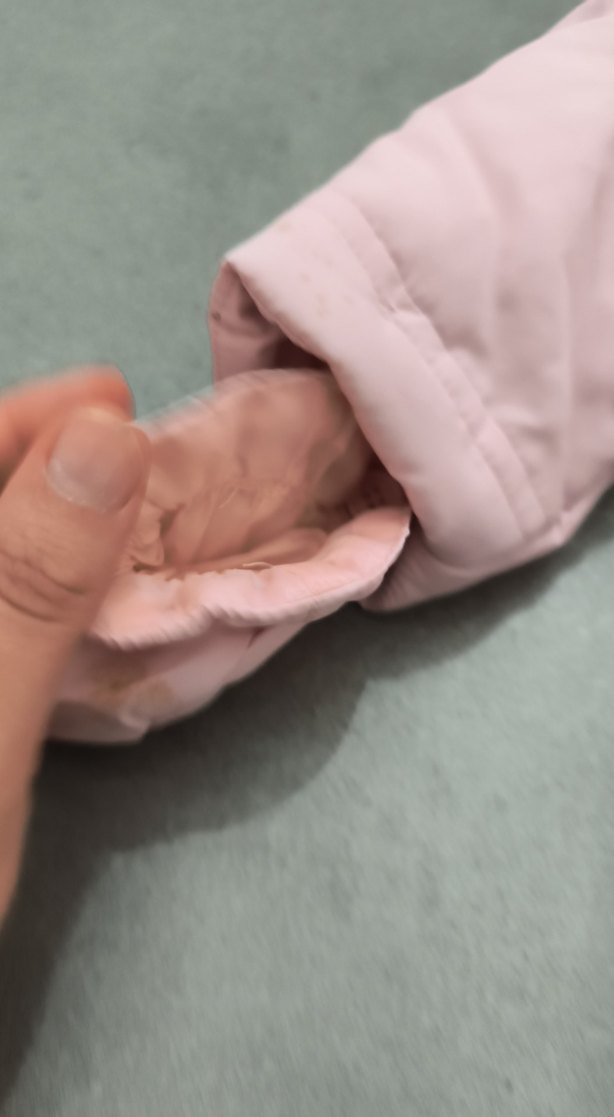 Pembe Bebek Kız Tulumu Fırfırlı Kapüşonlu - Görsel 2