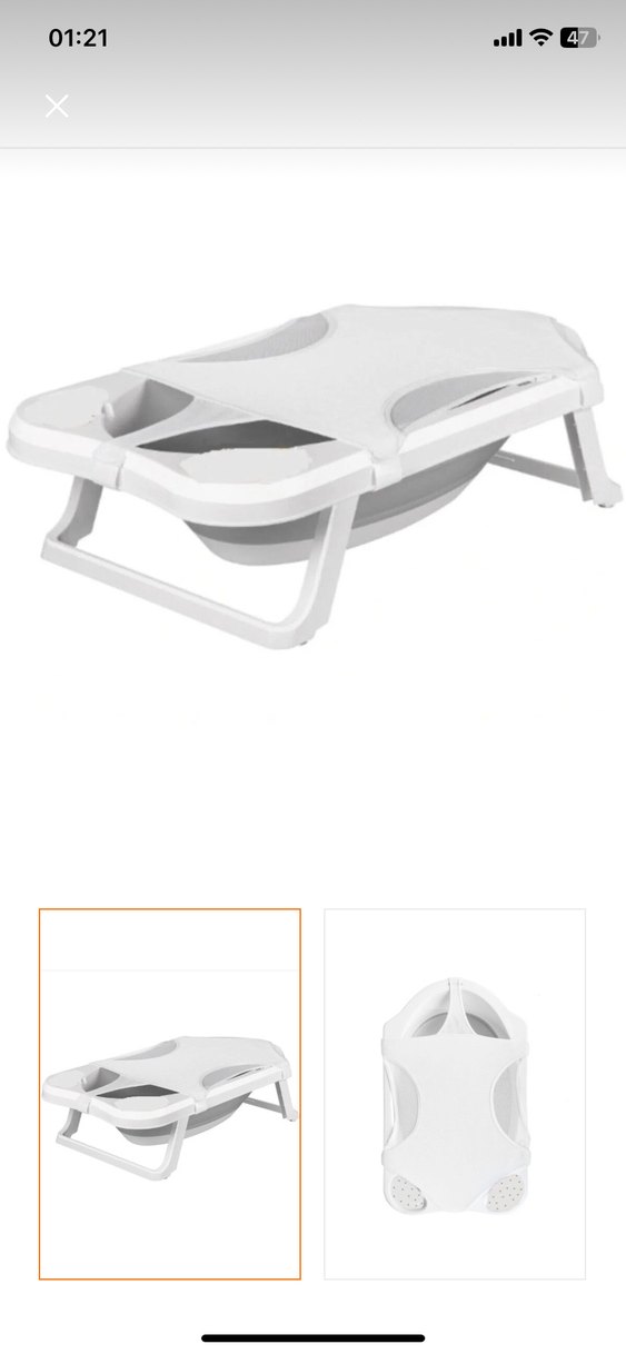 Bebek küvet filesi pamuklu - Görsel 2