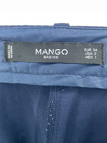 34 Beden lacivert Renk Mango Kumaş Pantolon %70 İndirimli.