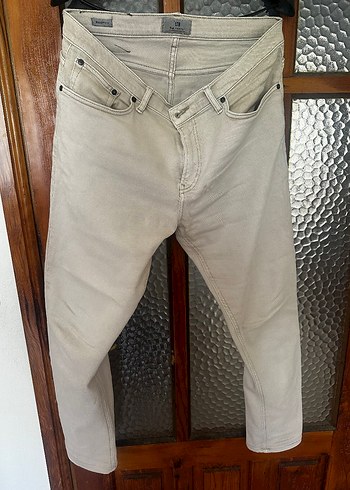 Erkek Bej Denim Pantolon