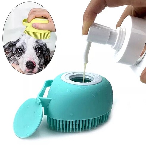  Şampuan Hazneli Kedi Köpek Yıkama Kesesi