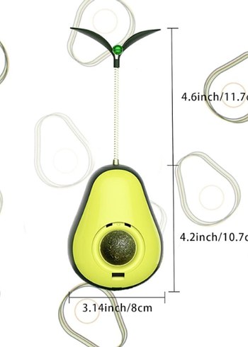 Avokado Kedi Oyuncağı  Naneli ve Mamalı - Görsel 3