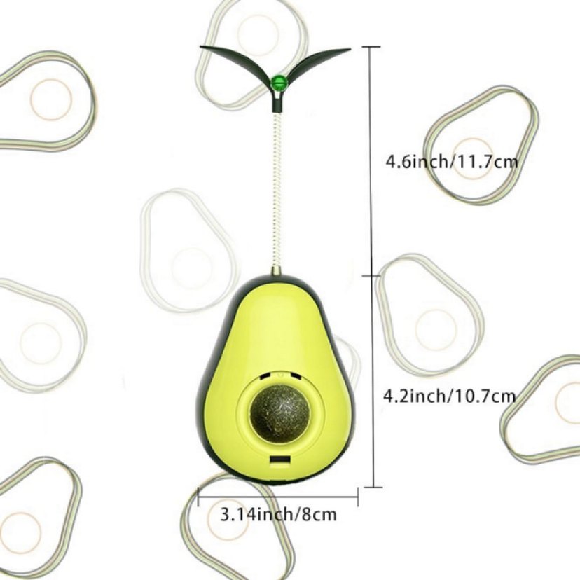Avokado Kedi Oyuncağı  Naneli ve Mamalı - Görsel 3