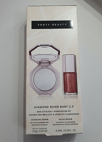 Fenty beauty diamond bomb mini, gloss bomb mini set