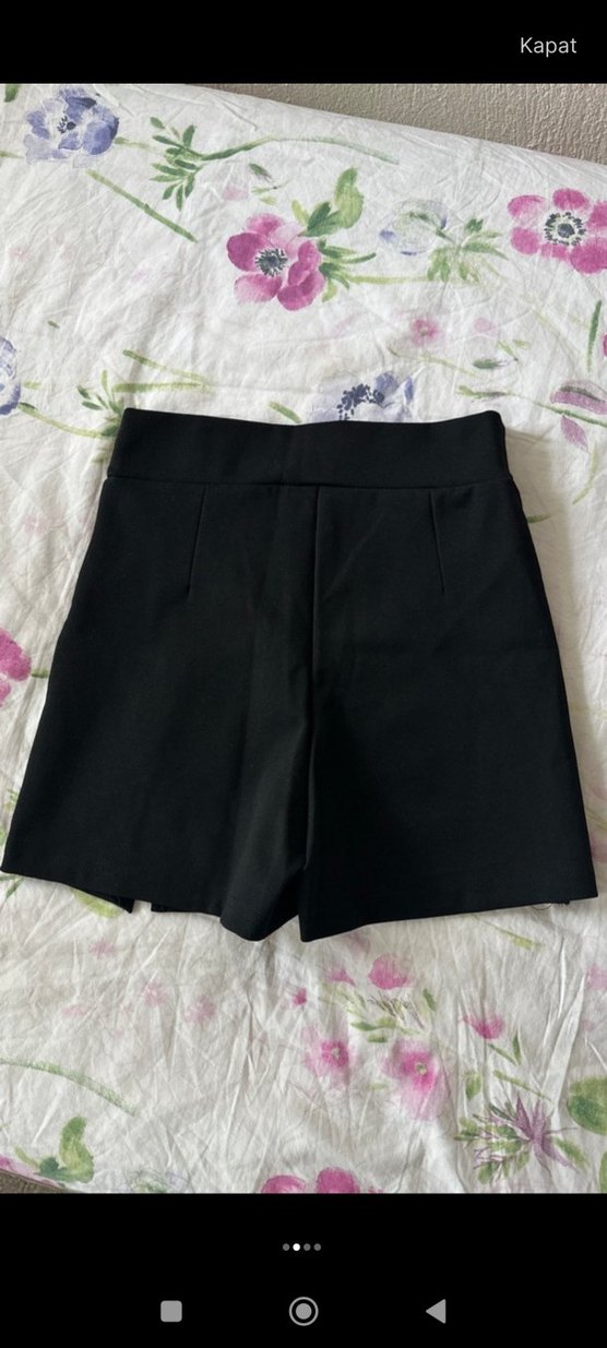 Siyah Mini Şort etek - Görsel 2