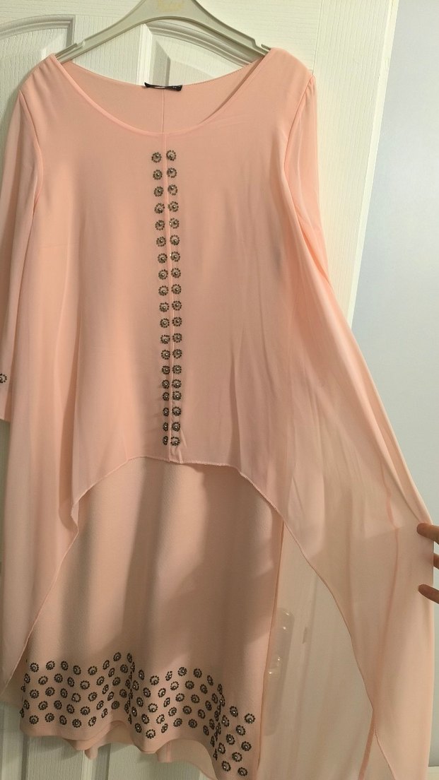 Pembe Mini Baskılı Dar Kesim Kadın Pantolon - Görsel 2