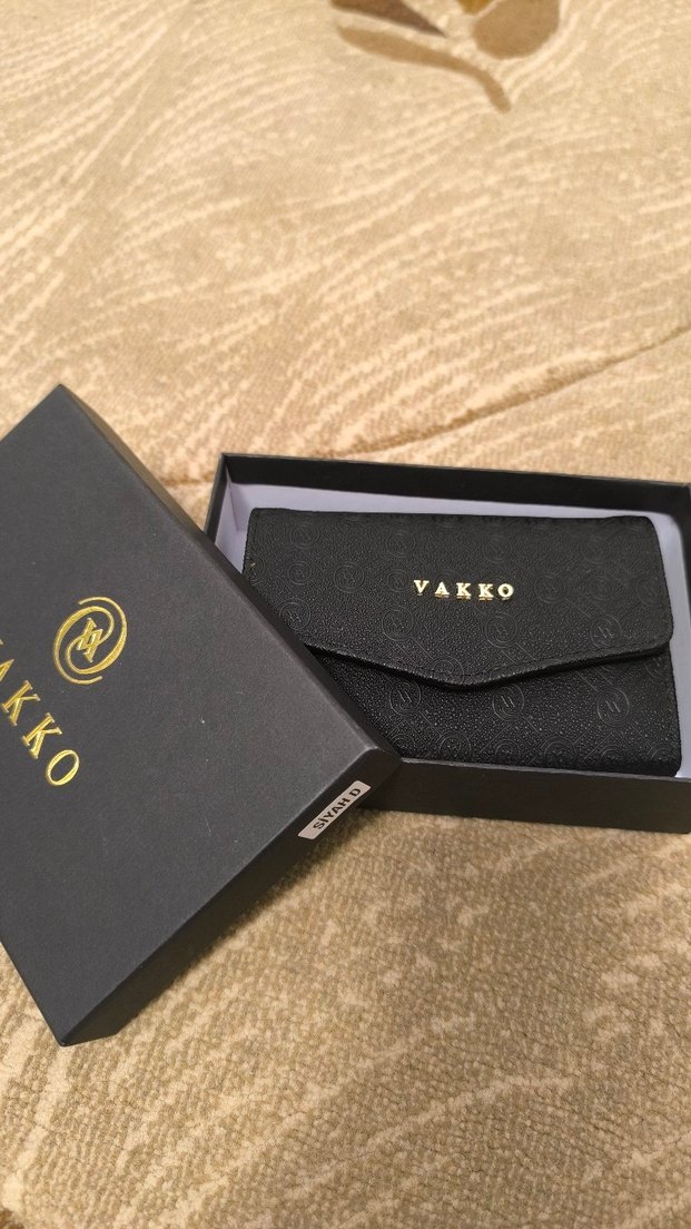 Vakko Siyah Deri Kadın Cüzdan - Görsel 2