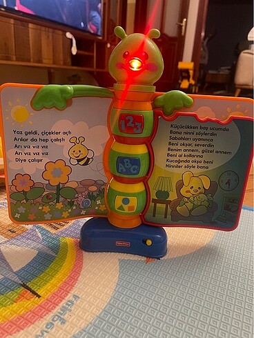  Beden Fisher price eğitici masalcı tırtıl