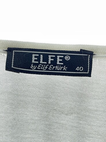 40 Beden beyaz Renk Elfe Bluz %70 İndirimli.