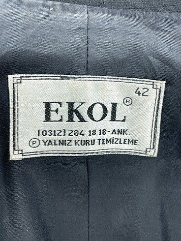 42 Beden siyah Renk Ekol Blazer %70 İndirimli.