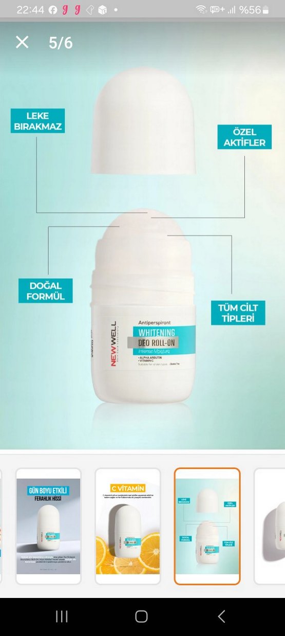 Alpha Arbutin ve C vitamini içeren Roll-On Deodorant - Görsel 4