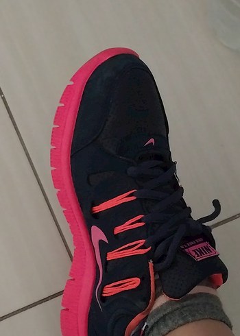 Pembe Siyah Kadın Spor Ayakkabı - Görsel 8