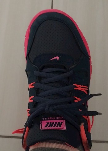 Pembe Siyah Kadın Spor Ayakkabı - Görsel 7