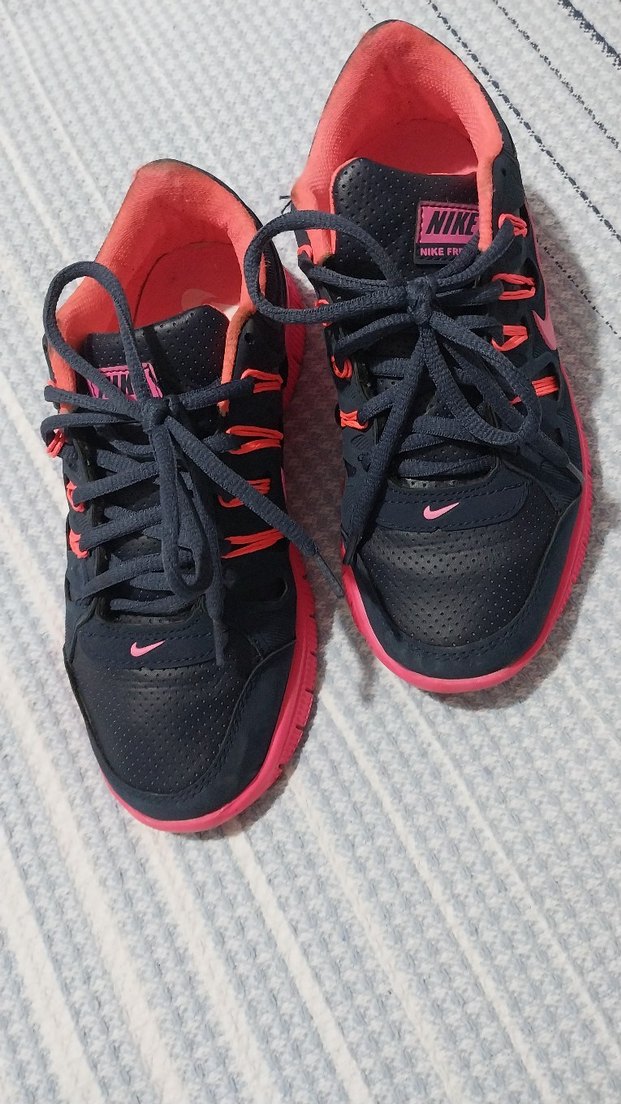 Pembe Siyah Kadın Spor Ayakkabı - Görsel 5