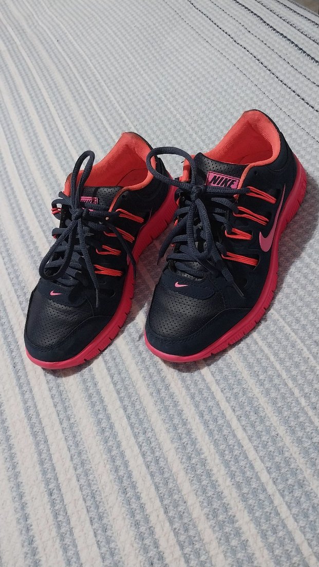 Pembe Siyah Kadın Spor Ayakkabı - Görsel 2