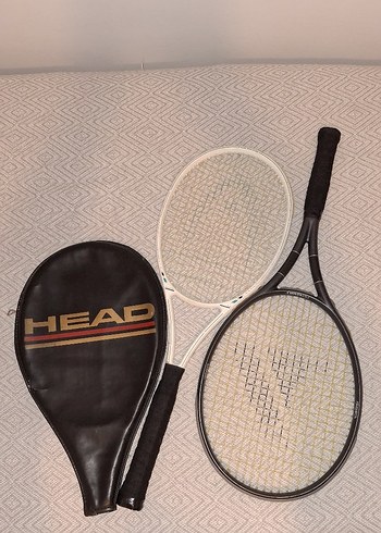 Beyaz ve Siyah Tenis Raketi Seti - Görsel 2