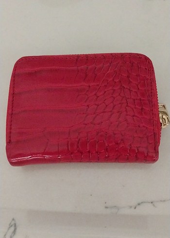 Kırmızı Yılan Desenli Kadın Deri Cüzdan - Görsel 10