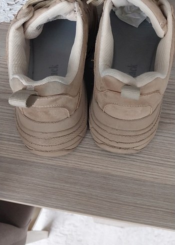 Tonny Black Bej Süet Kadın Spor Ayakkabı - Görsel 5