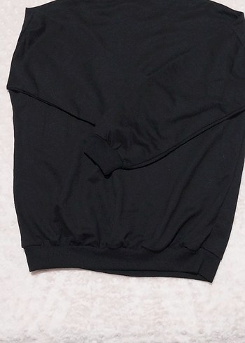 Siyah Sweatshirt unisex ürün - Görsel 2