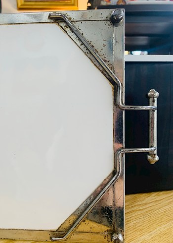 Bordo Üzüm ve Meyve Desenli taş tepsi - Görsel 5