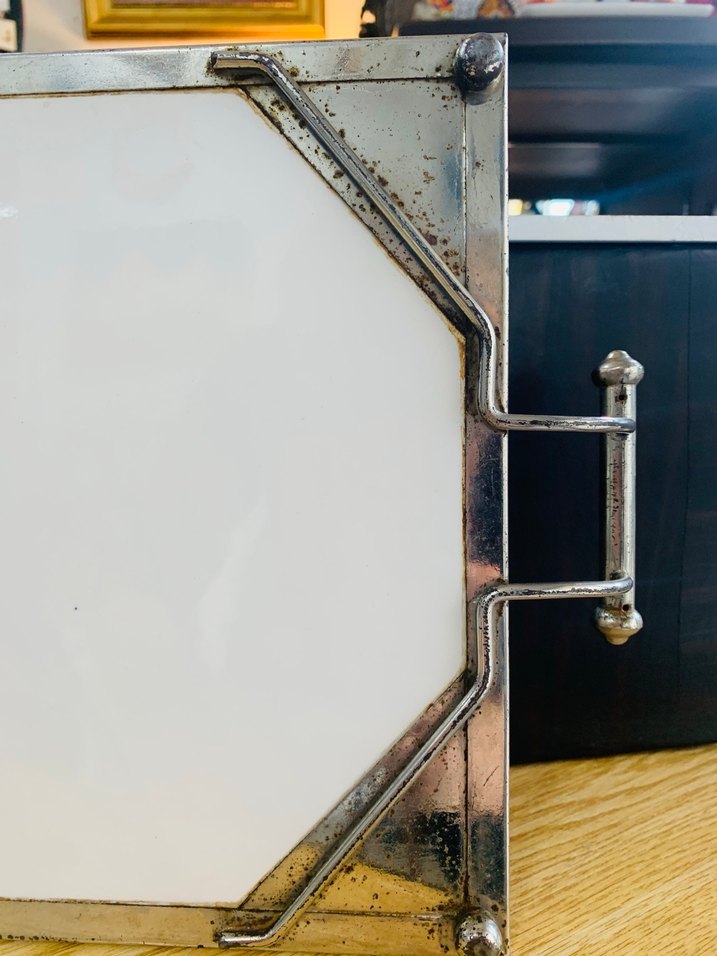 Bordo Üzüm ve Meyve Desenli taş tepsi - Görsel 5